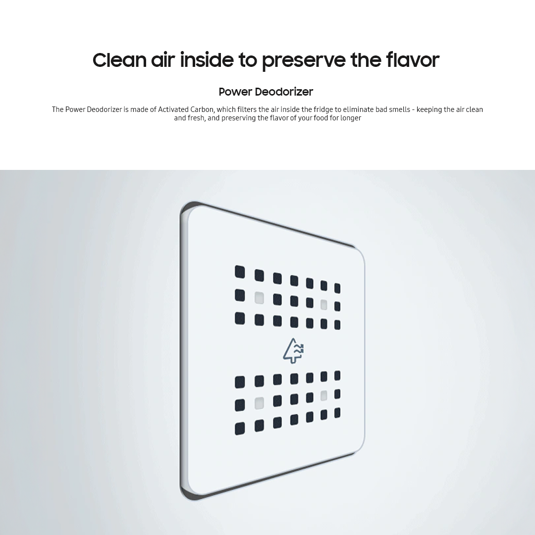 Samsung 10.9 cu.ft. Bottom Mount Freezer No Frost Inverter Refrigerator Power Deodorizer Refined Inox RB30N4020S9/TC