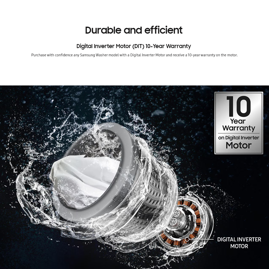 Samsung 7.5kg Laundry Top Load Digital Inverter Eco Washing Machine Lavender Gray WA75CG4240BYTC