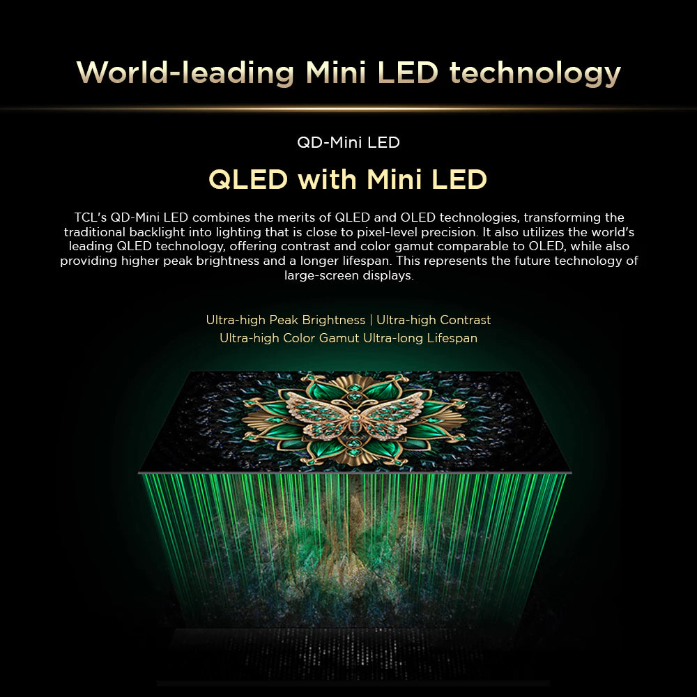 TCL 55" C6K QD-MiniLED 4K Google Smart TV
