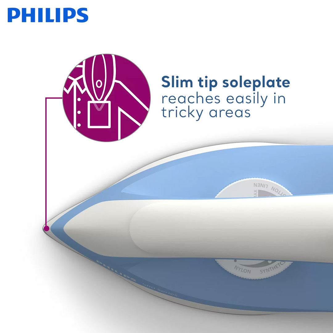 PHILIPS Dry Iron DST0520/20 (Non-Stick Soleplate, Lightweight)