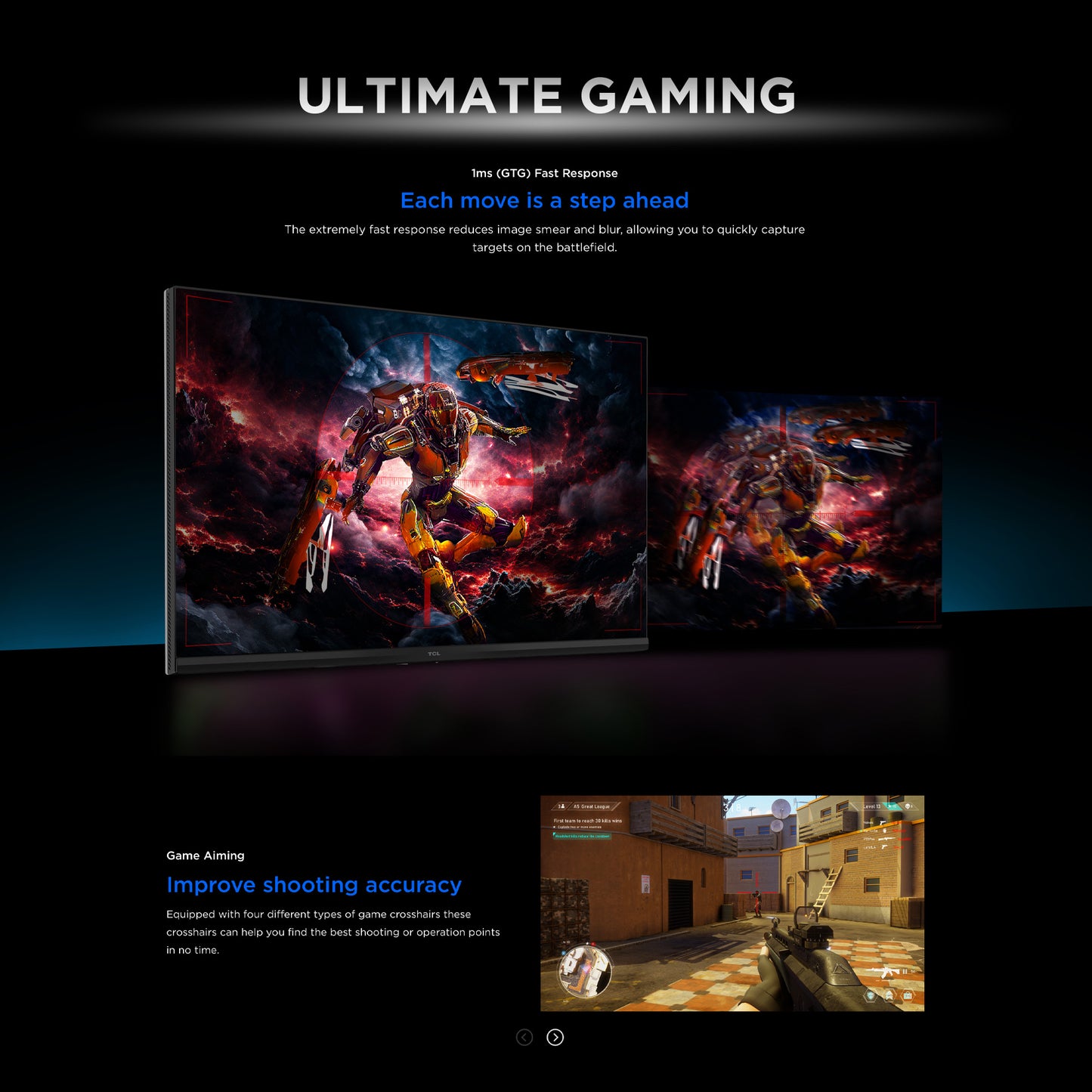 TCL G64 Series 25" & 32" Gaming Monitor QD Mini LED