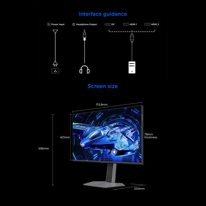 TCL G64 Series 25" & 32" Gaming Monitor QD Mini LED