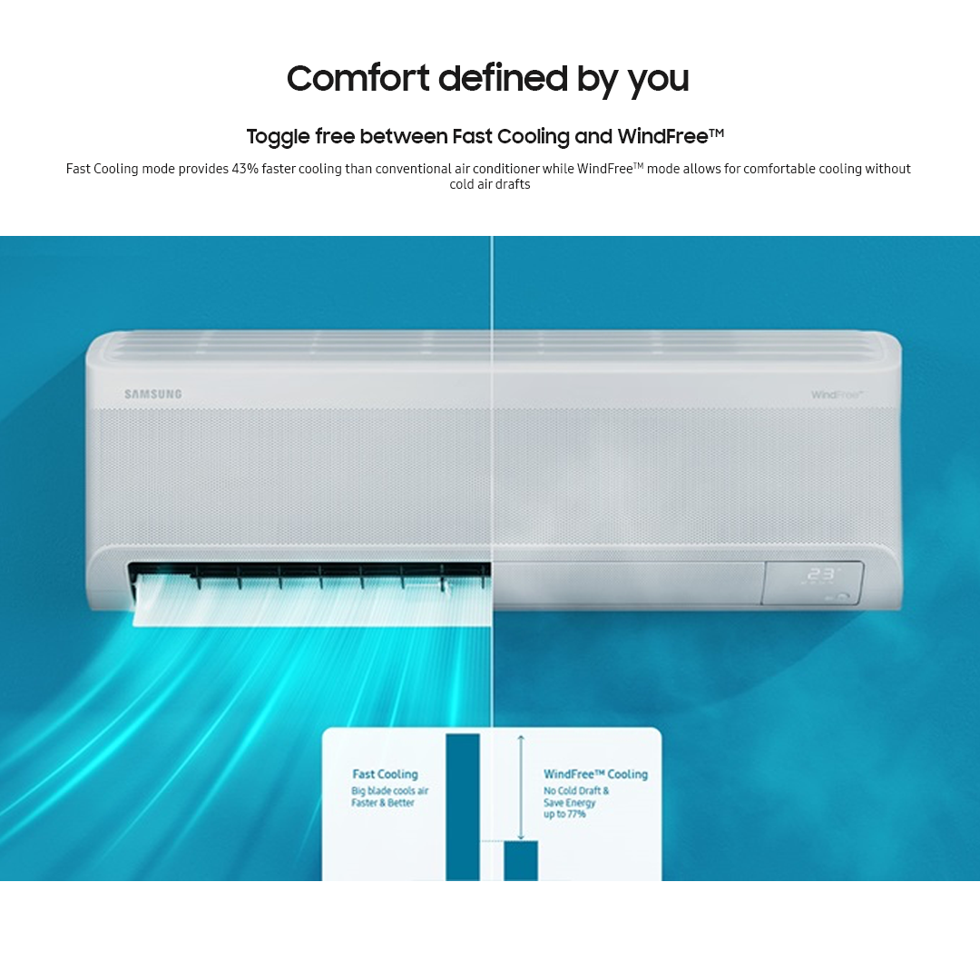 Samsung Windfree™ Wall-Mount Comfort Inverter Air Conditioner