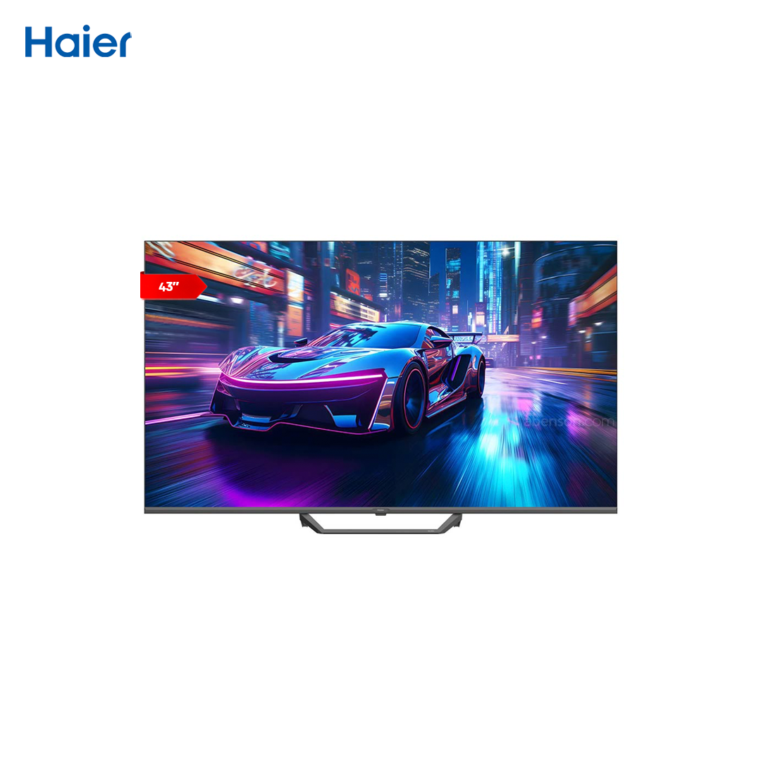 Haier H43S80EUX 43 Inch QLED Google TV (Netflix & Youtube One Touch, Google Playstore, Google Assistant, Google Chromecast Built in, Dolby Digital Decoding, HDR)