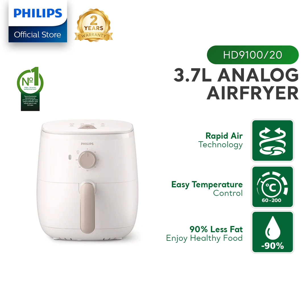 PHILIPS Air Fryer HD9100/20 (3.2L)