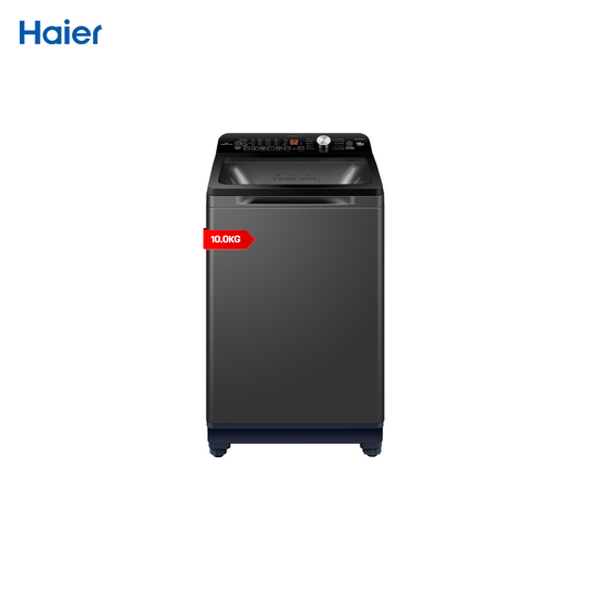 Haier HWM100-B1678B 10.0 Kg Silent Wash Fully Automatic Inverter Top Load Washing Machine - New Model