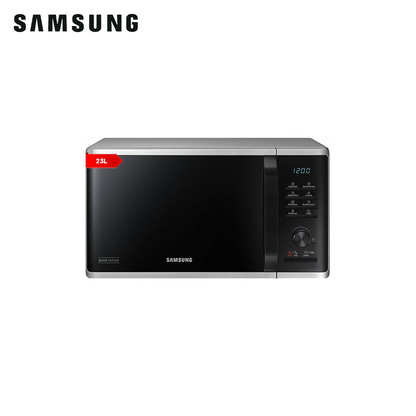 Samsung 23L Solo Microwave with Quick Defrost and Auto Cook Function (White/Silver)