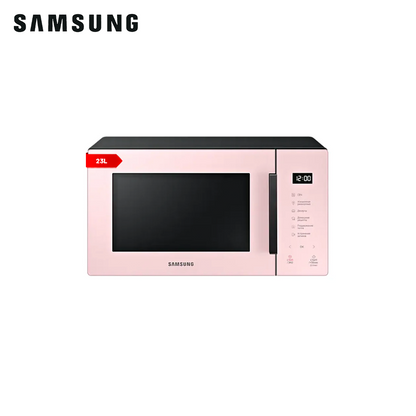 Samsung 23L Bespoke Solo Microwave with Ceramic Inside Clean Pink MS23T5018AP/TC