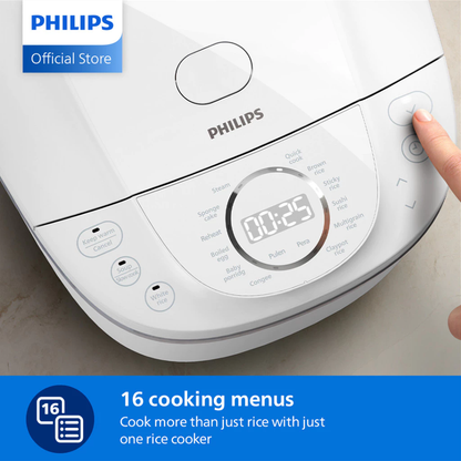 PHILIPS Rice Cooker HD4717/30 (1.8L, White)