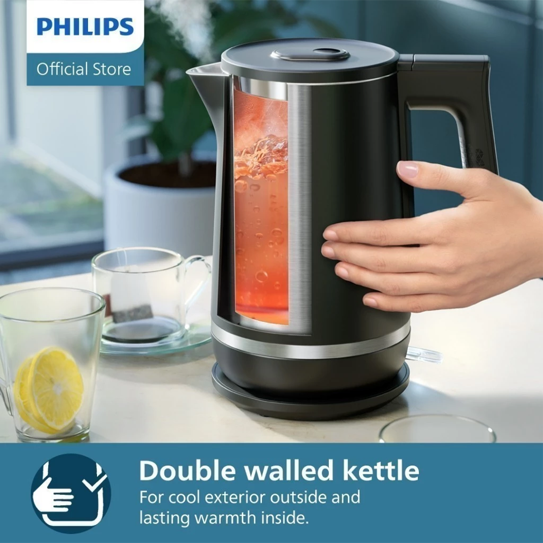 PHILIPS Series 5000 Double-Walled Kettle HD9395/90 (1.7L)