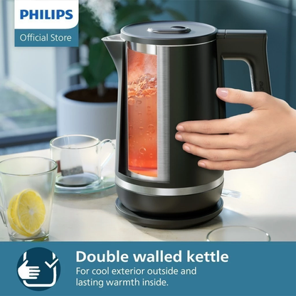 PHILIPS Series 5000 Double-Walled Kettle HD9395/90 (1.7L)