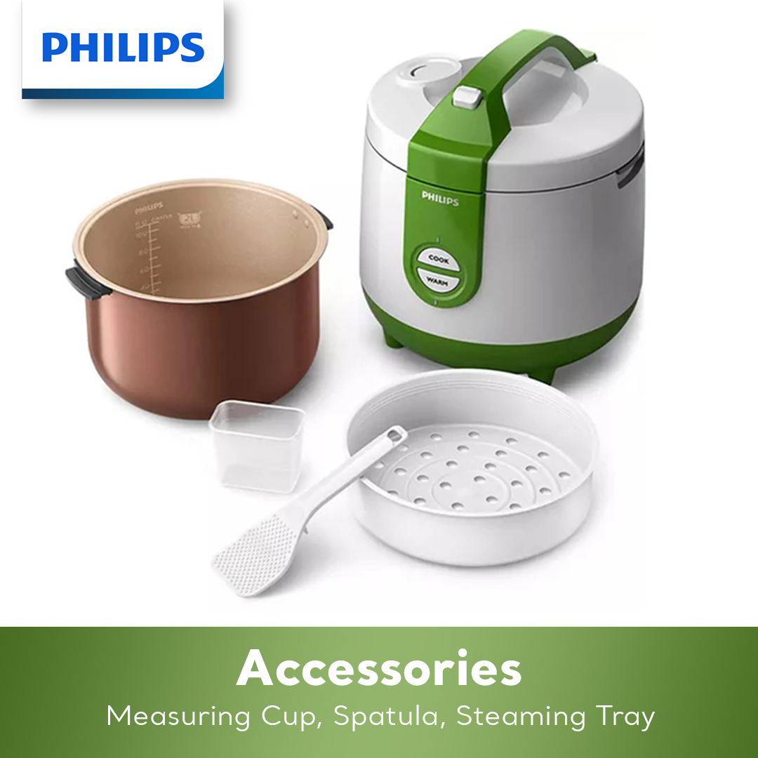 PHILIPS Rice Cooker HD3119/60 (2.0L, Bakuhanseki Coating)