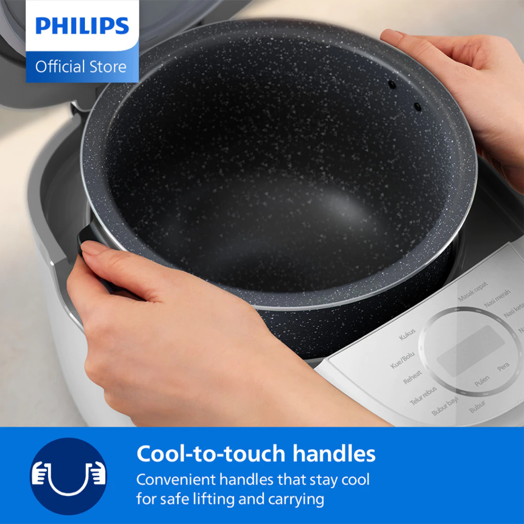 PHILIPS Rice Cooker HD4717/30 (1.8L, White)