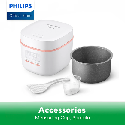 PHILIPS Mini Rice Cooker HD3064/62 (0.54L, 6-Layer Inner Pot)