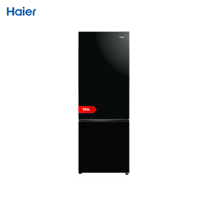Haier HRF-IVB379VNFB 11.4 cu.ft./324L Magic Cooling No Frost Bottom Freezer Twin Inverter Two Door Refrigerator (Flash Black)