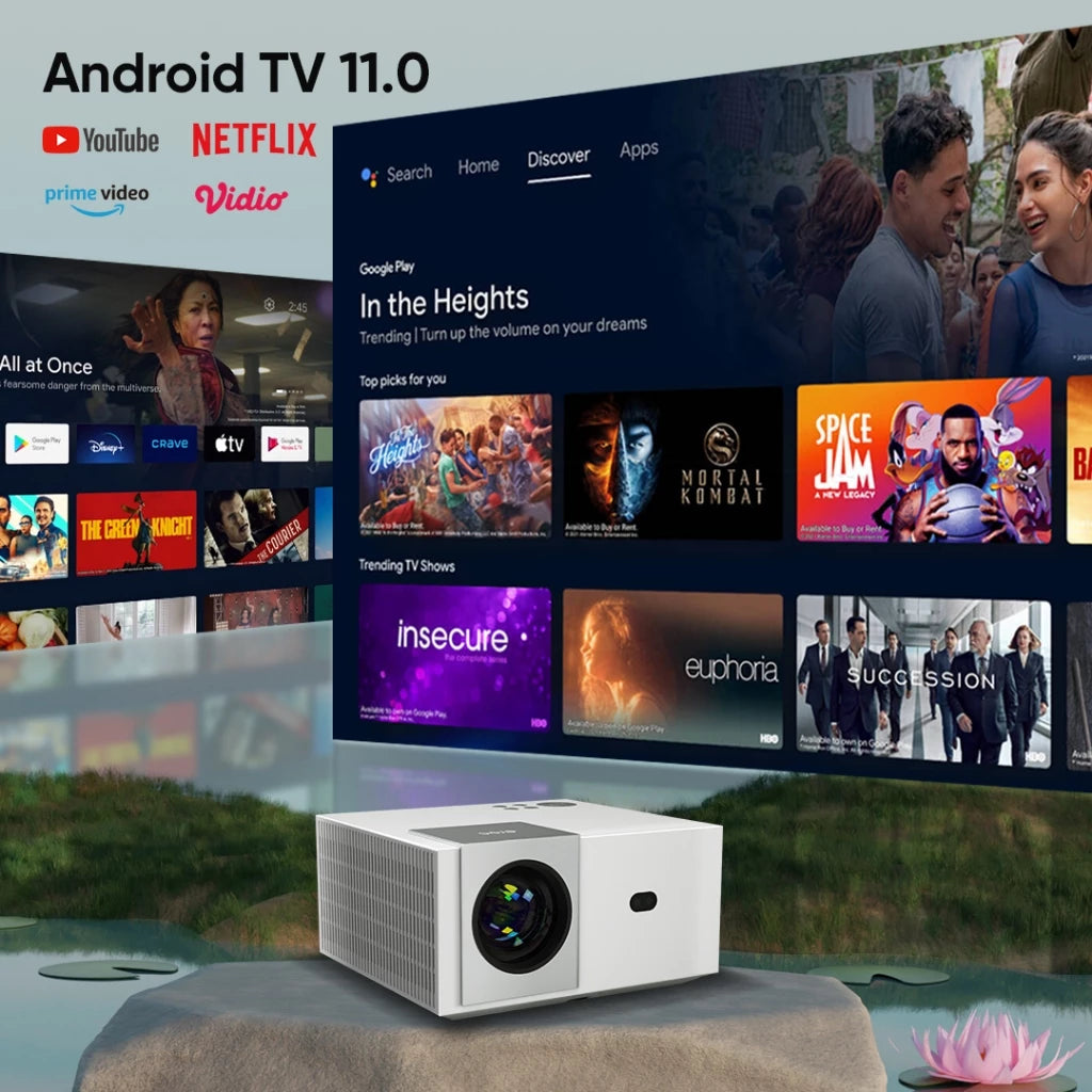 EROC Master Projector (1080P, Google Voice Control)
