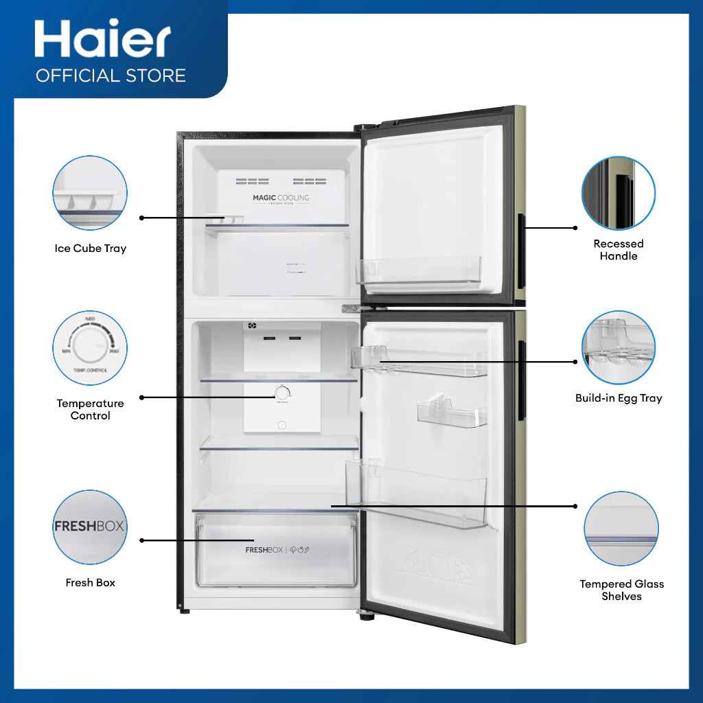Haier 6.7 cu.ft./189L No Frost Twin Inverter Two Door Refrigerator (HRF-IVF200CI )