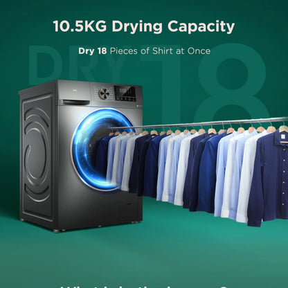 TCL 10.5KG Inverter Front Load Washing Machine TWF105-C20