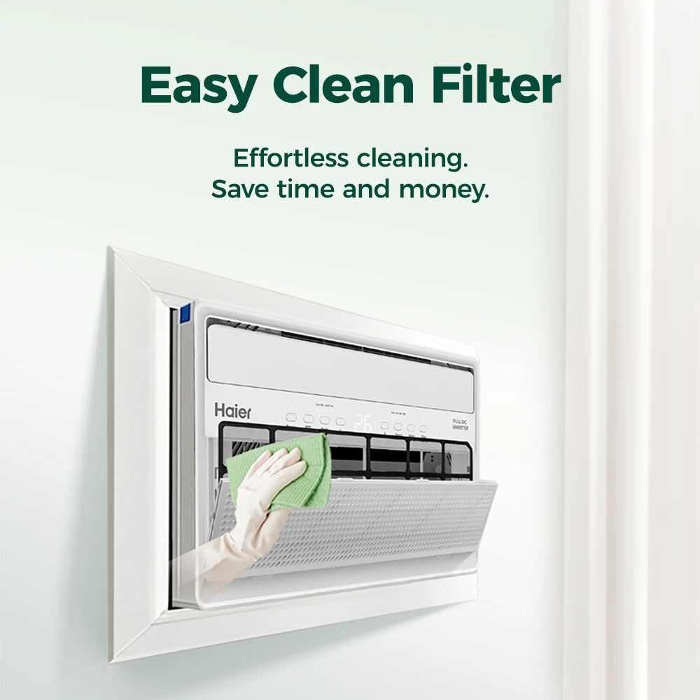 Haier 0.8/1.0 HP Full DC Inverter Eco Cool Window Type Aircon
