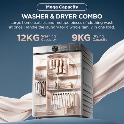 TCL 12KG Inverter Front Load Washing Machine TWD120-C682DG