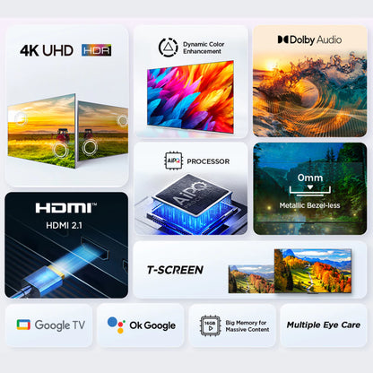 TCL 43/65 Inch Google Smart TV V6B Series
