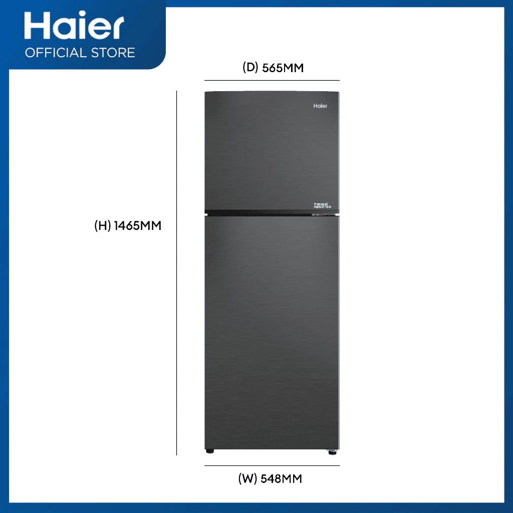 Haier HRF-IVF220VNF Fresh Cooling No Frost Twin Inverter Two Door Refrigerator (7.5 cu.ft./211L)