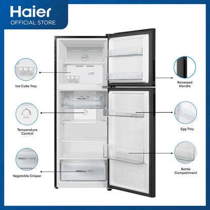Haier HRF-IVF220VNF Fresh Cooling No Frost Twin Inverter Two Door Refrigerator (7.5 cu.ft./211L)