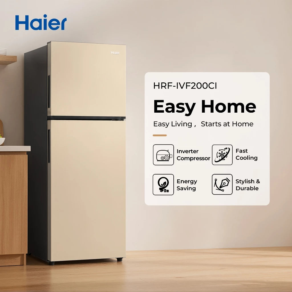 Haier 6.7 cu.ft./189L No Frost Twin Inverter Two Door Refrigerator (HRF-IVF200CI )