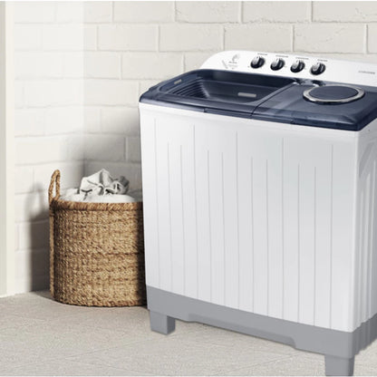 Samsung 12kg Dynamic Pulsator Rust Proof Twin Tub Semi Automatic Washing Machine Light Gray WT12J4200MB/TC