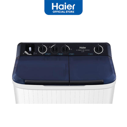 Haier Twin Tub Washing Machine P1217 Soak Wash with Dryer Function