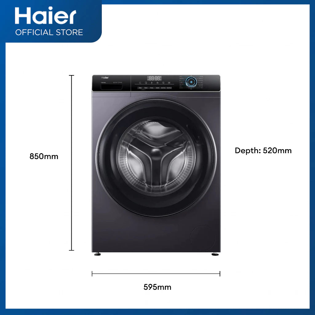 Haier 8.5/10.5kg Super Inverter Front Load Fully Automatic Washing Machine