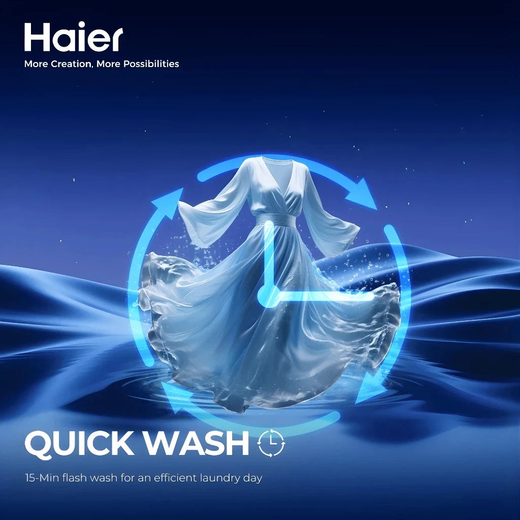 Haier HWM90-316S6 9.0 Kg Quick Wash Fully Automatic Top Load Washing Machine