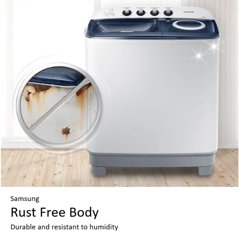 Samsung 9.5kg EZ Wash Tray™ Twin Tub Washer Light Gray WT95H3230MB/TC