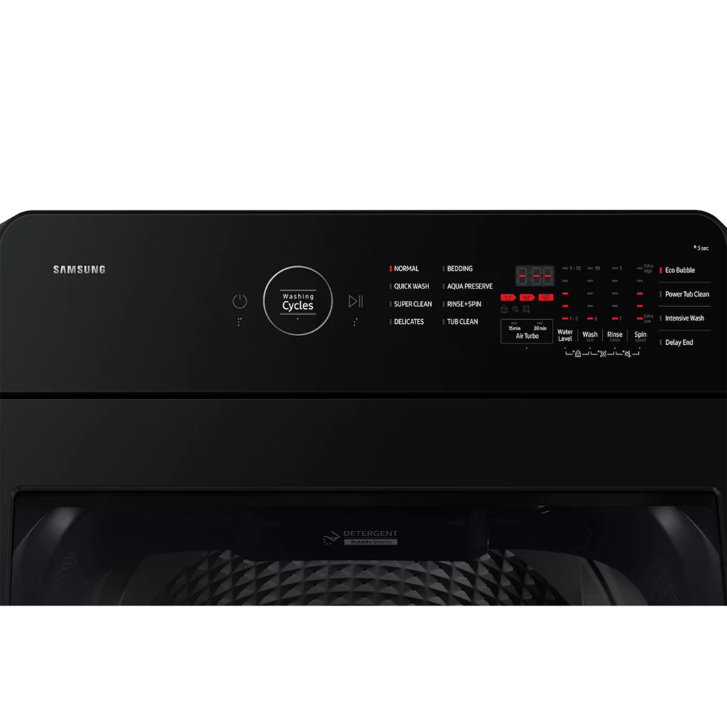 Samsung 10kg Ecobubble™ Digital Inverter Energy Smart Wash Top Load Washing Machine WA40F10E1CTC