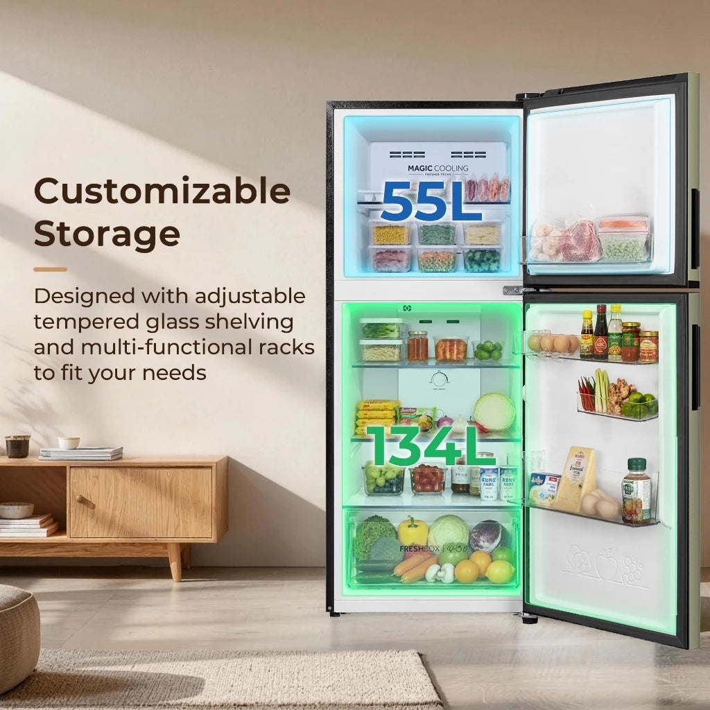Haier 6.7 cu.ft./189L No Frost Twin Inverter Two Door Refrigerator (HRF-IVF200CI )