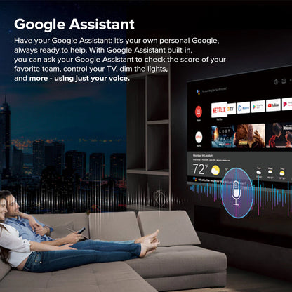 Haier H43S80EUX 43 Inch QLED Google TV (Netflix & Youtube One Touch, Google Playstore, Google Assistant, Google Chromecast Built in, Dolby Digital Decoding, HDR)