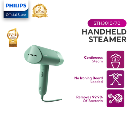 Philips 3000 Series Foldable Handheld Garment Steamer (STH3010/70)